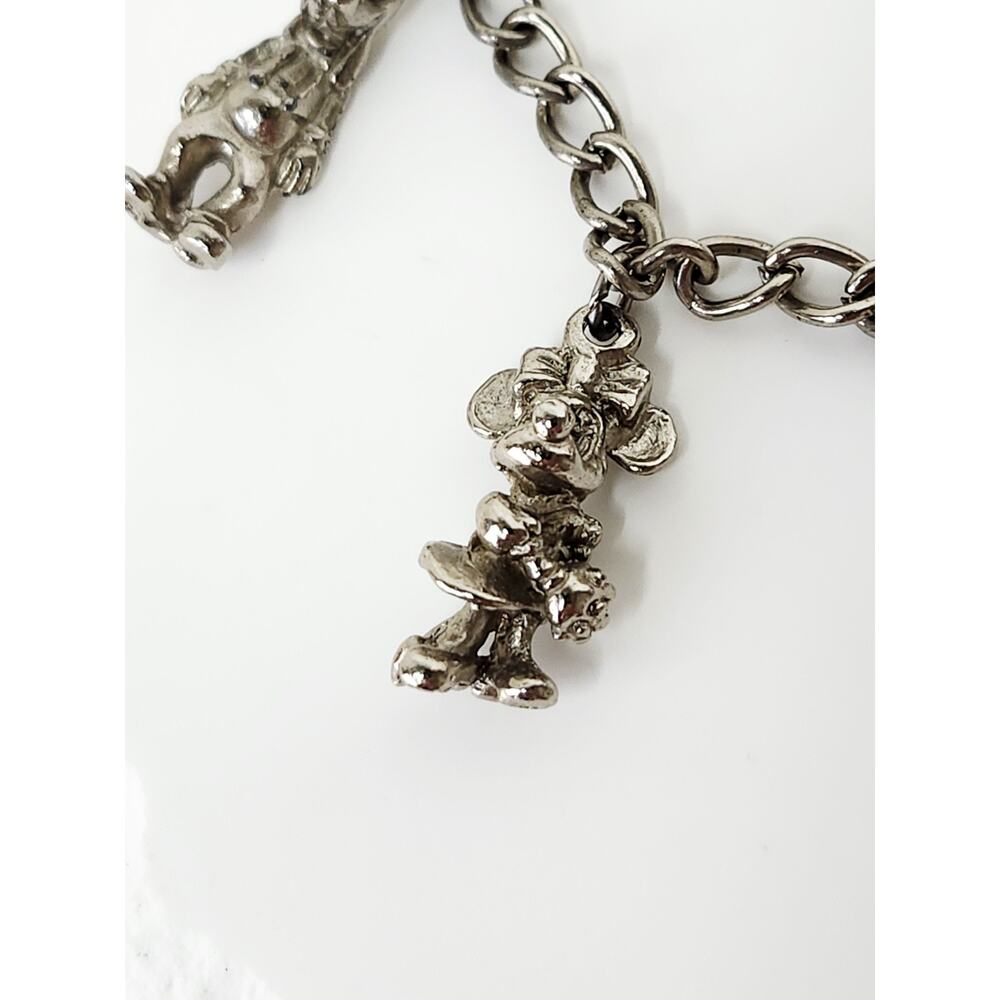 1980s Disney Charms Lot Incl 1982 6 Character Silver Tone Charm Bracelet Vintage - Picture 9 of 15